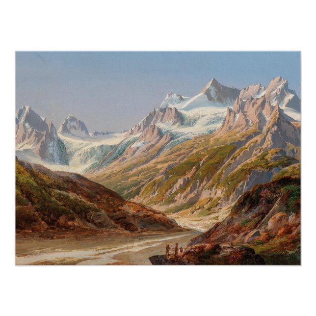 Silvretta Berglandschaft - Ignaz Dorn Poster (Vorderseite)