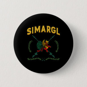 Simargl Heidentum Hund Nordische Abstammung Nation Button