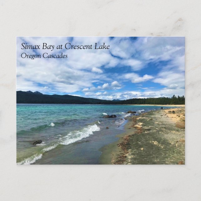 Simax Bay am Crescent Lake, Oregon Postcard Postkarte (Vorderseite)