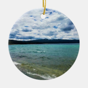 Simax Bay at Crescent Lake Keramik Ornament
