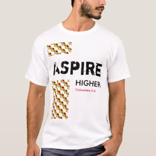 Simbabwe ASPIRE HIGHER Christliche Schrift T-Shirt