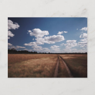 Simbabwe, Blick auf eine Straße in der Nähe des Li Postkarte