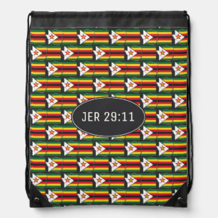 SIMBABWE FLAG   JEREMIAH 29:11   Simbabwe Sportbeutel