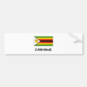 Simbabwe-Flagge Autoaufkleber