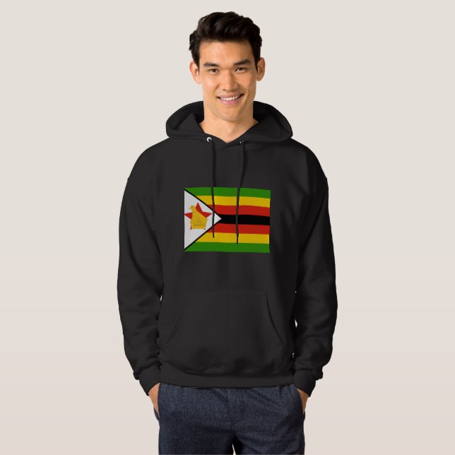 Simbabwe-Flagge Hoodie (Vorne ganz)