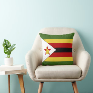 Simbabwe-Flagge Kissen