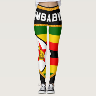 Simbabwe-Flagge Leggings