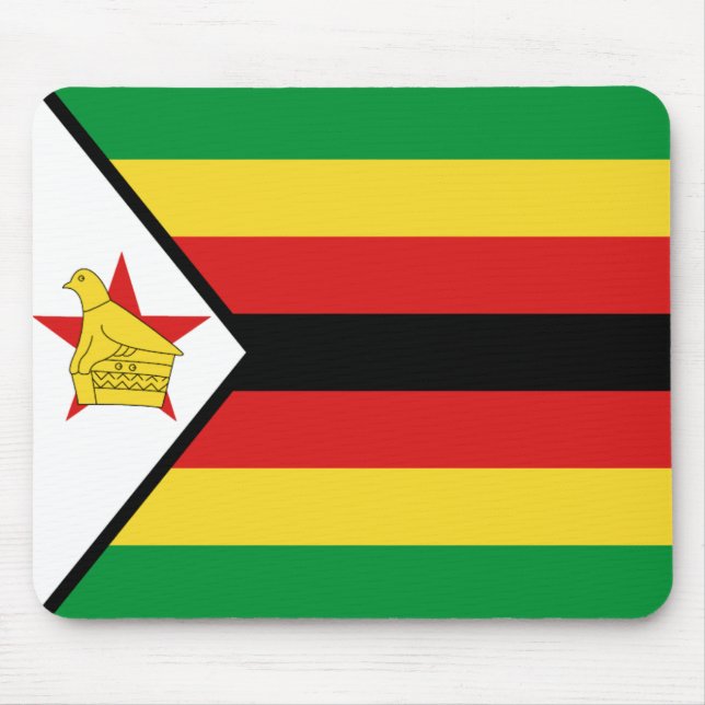 Simbabwe-Flagge Mousepad (Vorne)