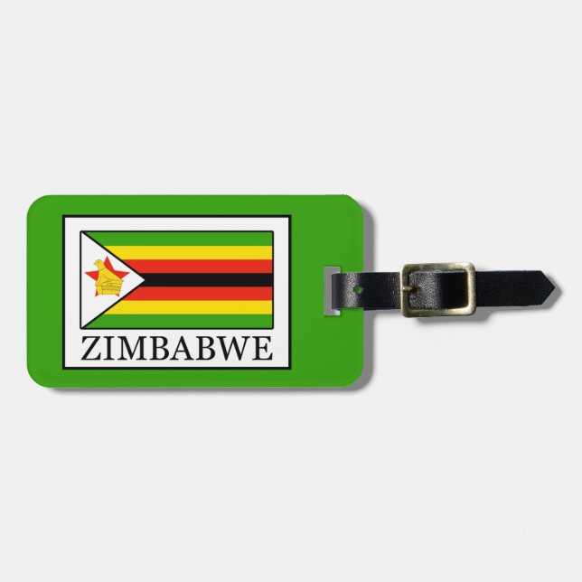 Simbabwe Gepäckanhänger (Vorderseite horizontal)
