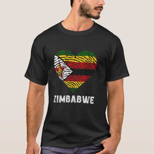 Simbabwe Herzlich Vintage simbabwische Roots Simba T-Shirt (Vorderseite)