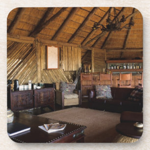 Simbabwe, Hwange-Nationalpark, Linkwasha-Lodge. Getränkeuntersetzer