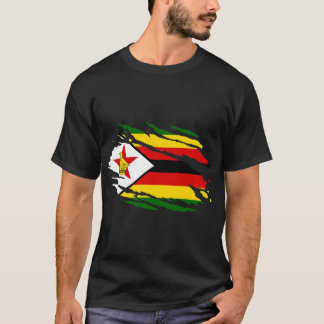 Simbabwe in meiner DNA - Simbabwische Flagge - Sto T-Shirt