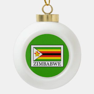 Simbabwe Keramik Kugel-Ornament