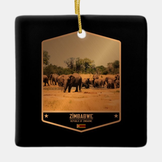 Simbabwe Keramikornament (Vorderseite)