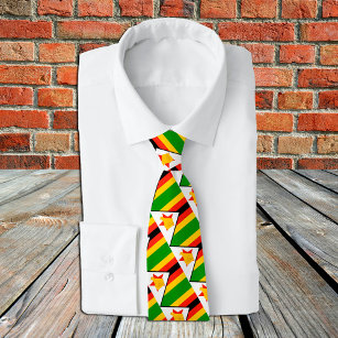 Simbabwe - Krawatte, Mode, Simbabwe - Flagge, Wirt Krawatte