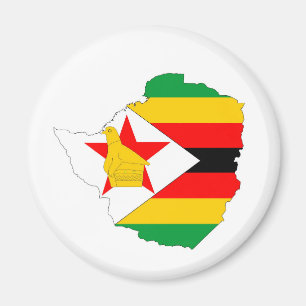 Simbabwe-Landesflaggekarte Magnet