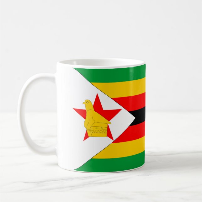 Simbabwe-Landesflaggenationssymbol Tasse (Links)