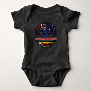 Simbabwe Simbabwes Australische Baumwurzel Baby Strampler