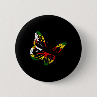 Simbabwean Roots Butterfly Zimbabwe Flag Simbabwea Button