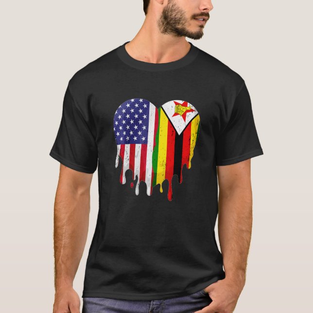 Simbabwes amerikanisches Patriot Grown Country Mel T-Shirt (Vorderseite)