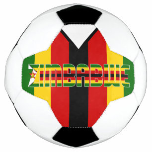 Simbabwische Flagge Adortable Patriotic Fußball