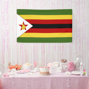 Simbabwische Flagge Banner