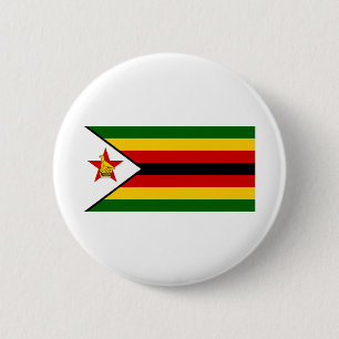 Simbabwische Flagge Button