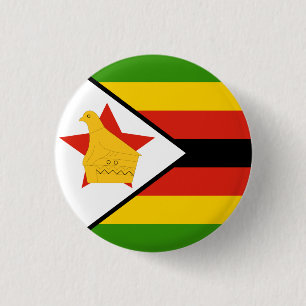 Simbabwische Flagge Button