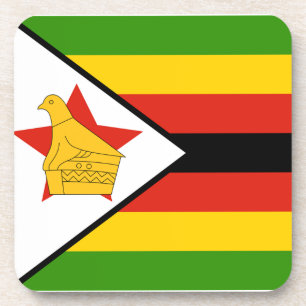 Simbabwische Flagge Getränkeuntersetzer