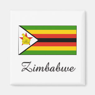 Simbabwische Flagge Magnet