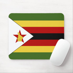 Simbabwische Flagge Mousepad
