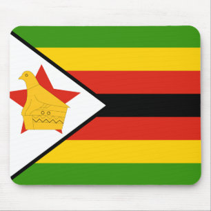 Simbabwische Flagge Mousepad