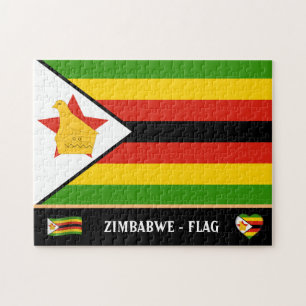 Simbabwische Flagge / Simbabwe Puzzle