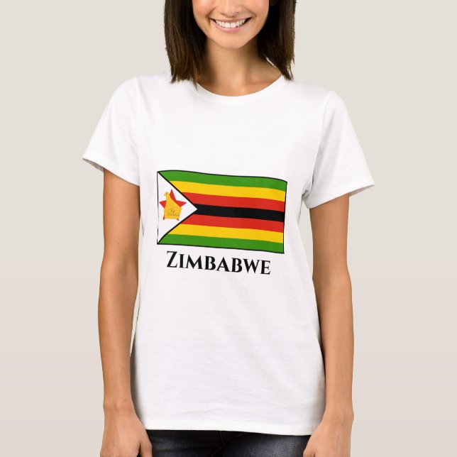 Simbabwische Flagge T-Shirt (Vorderseite)