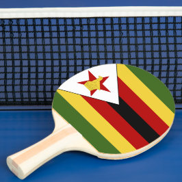 Simbabwische Flagge Tischtennis Schläger