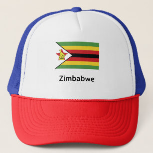 Simbabwische Flagge Truckerkappe