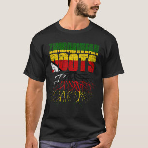 Simbabwische Roots Zimbabwe Heritage Flag T-Shirt