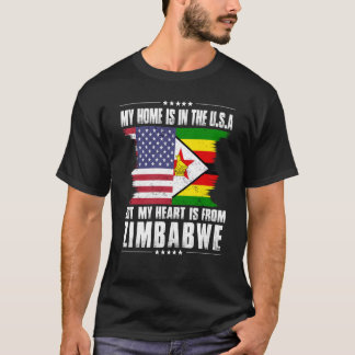 Simbabwischer Amerikanischer Patriot Gewachsen Sto T-Shirt