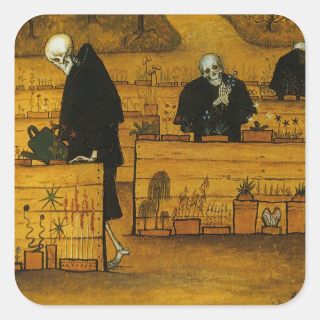 Simbergs Garten des Todes Aufkleber (Vorderseite)