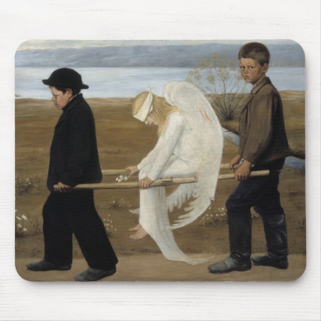 Simbergs verwundeter Engel-Mauspad Mousepad (Vorne)