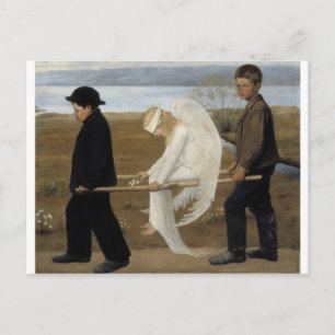 Simbergs verwundeter Engel-Postkarte Postkarte