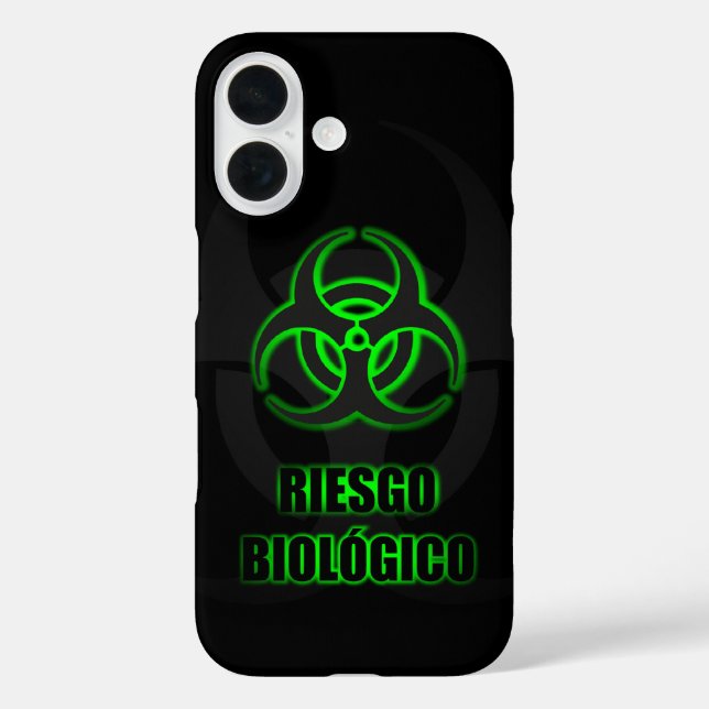 Símbolo Verde Brillante de Riesgo Biológico Case-Mate iPhone Hülle (Rückseite)