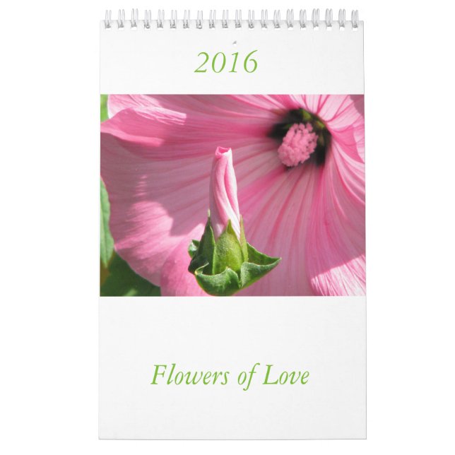 Simbols des Liebe-Blumenkalenders Kalender (Titelbild)