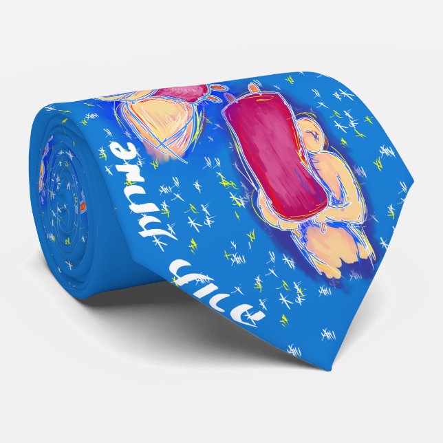 Simchat Torah - die Freude am Torah Krawatte (Gerollt)