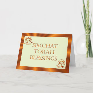 Simchat Torah jüdischer Feiertag Chag Sameach Feiertagskarte
