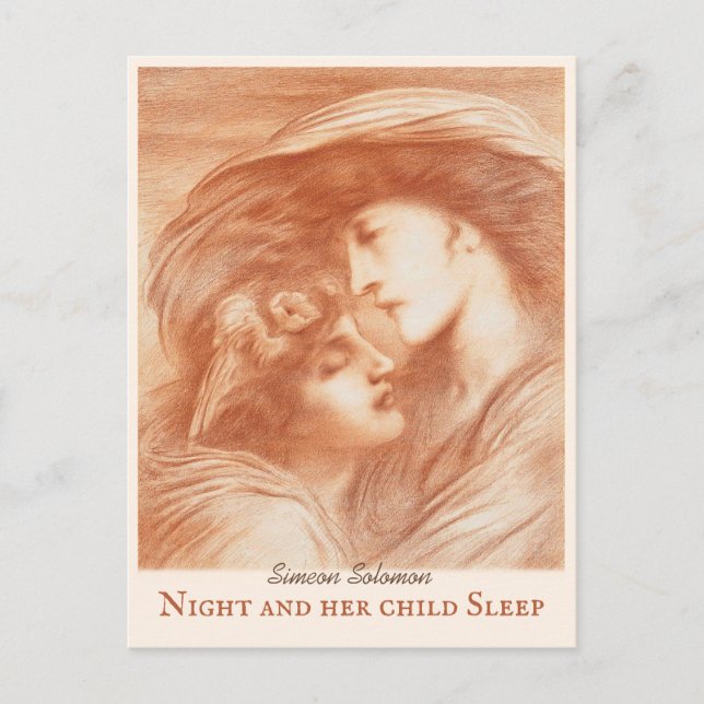 Simeon Solomon Night und ihr Kind Sleep CC0270 Postkarte (Vorderseite)
