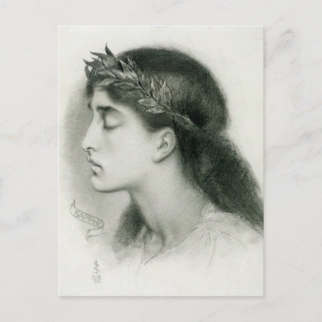 Simeon Solomon Sappho CC0421 Favorite Postkarte (Vorderseite)