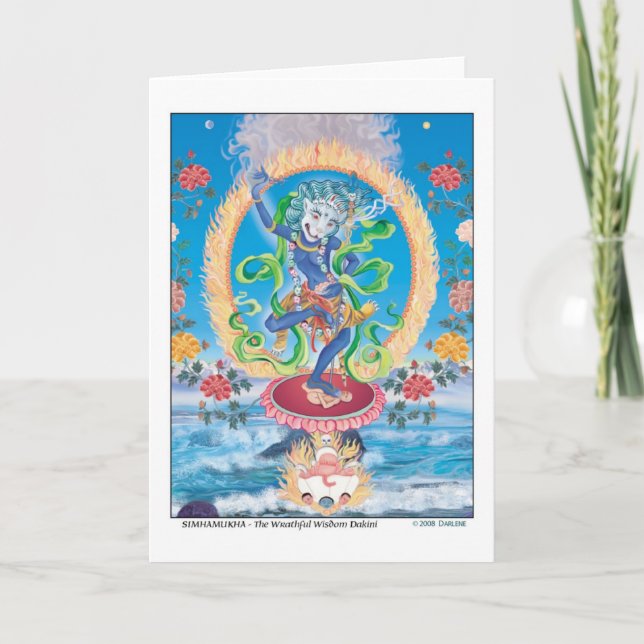 SIMHAMUKHA KARTE (Vorderseite)