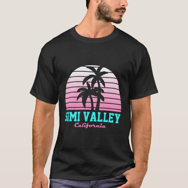 Simi Valley Ca Souvenir California Retro T-Shirt (Vorderseite)