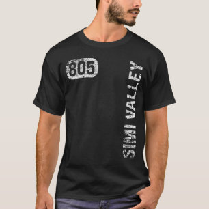 Simi Valley California 805 Area Code Vintag Retro T-Shirt